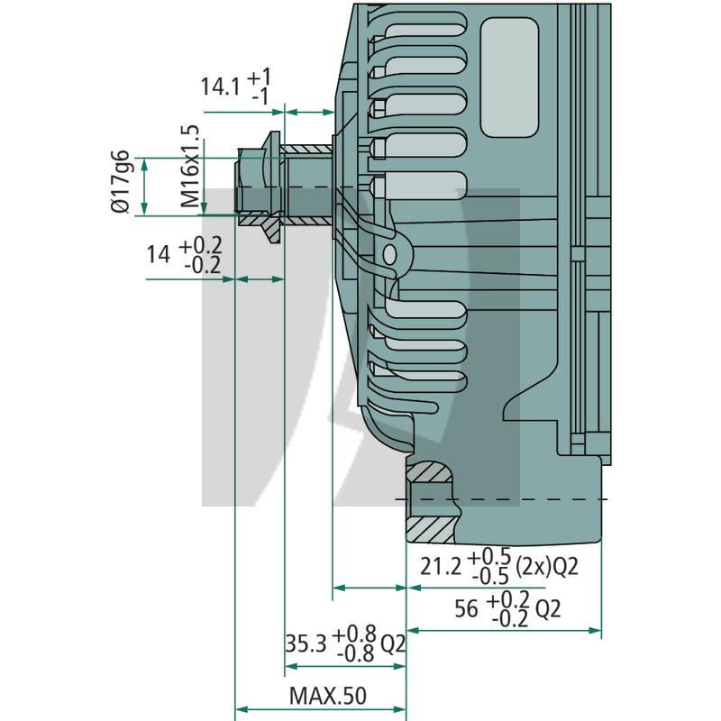 Generator 14 V / 150 A