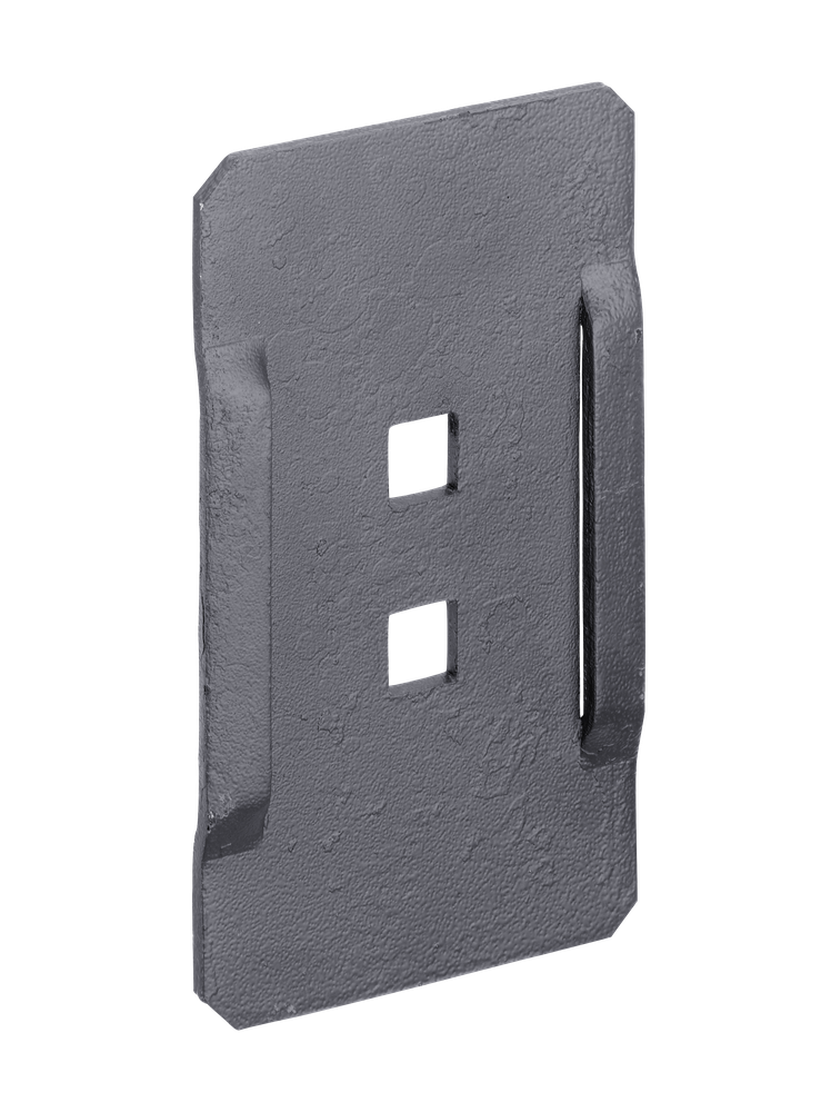 Abstreiferblech für Packerwalzen 120 x 70 mm, passend für Rau