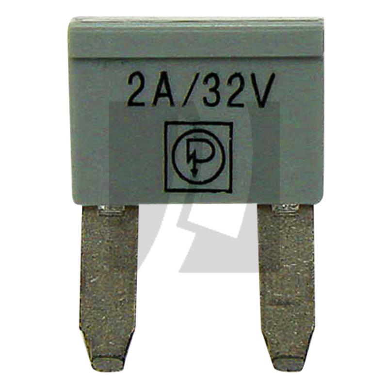 GRANIT Flachstecksicherungen, Mini 32 V max. / 2 A | grau | VPE 10