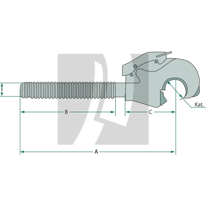 Fanghaken für John Deere M36 x 4 mm