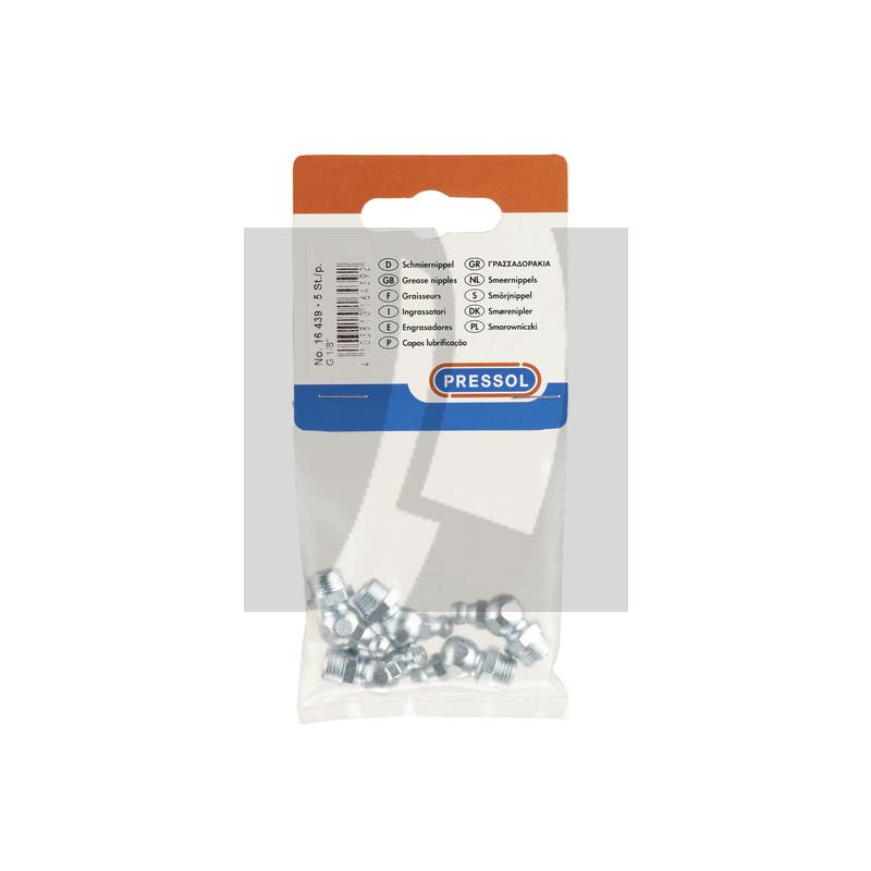 Schmiernippel 45 G 1/8'', VPE 5 Schmiernippel 45 G 1/8'', VPE 5