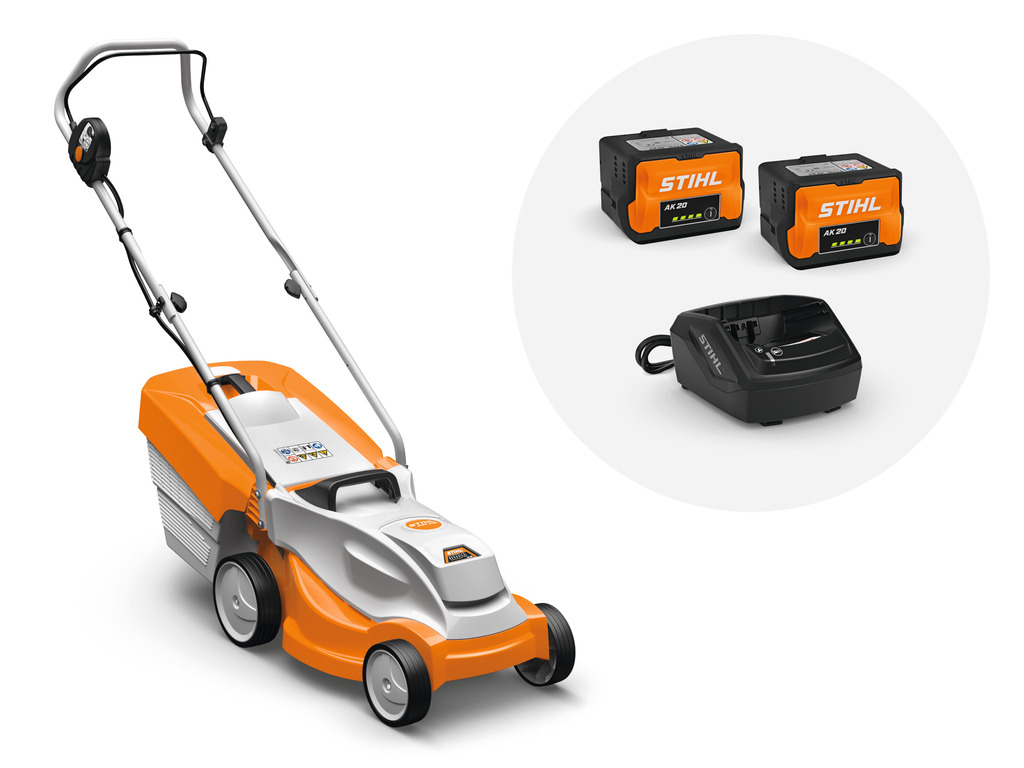 STIHL Akku-Rasenmäher RMA 235 mit 2x Akku AK 20 und Ladegerät AL 101 - ABVERKAUF