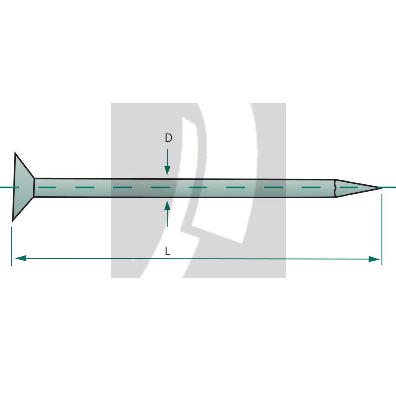 Drahstifte 2,8x65 DIN 1151, VPE 2,5kg
