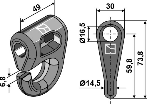 Schäkel - Schnell-Wechsel-System, passend für Noremat
