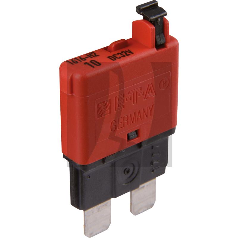 GRANIT Sicherungsautomat, Standard 32 V max. / 10 A | rot | manuell