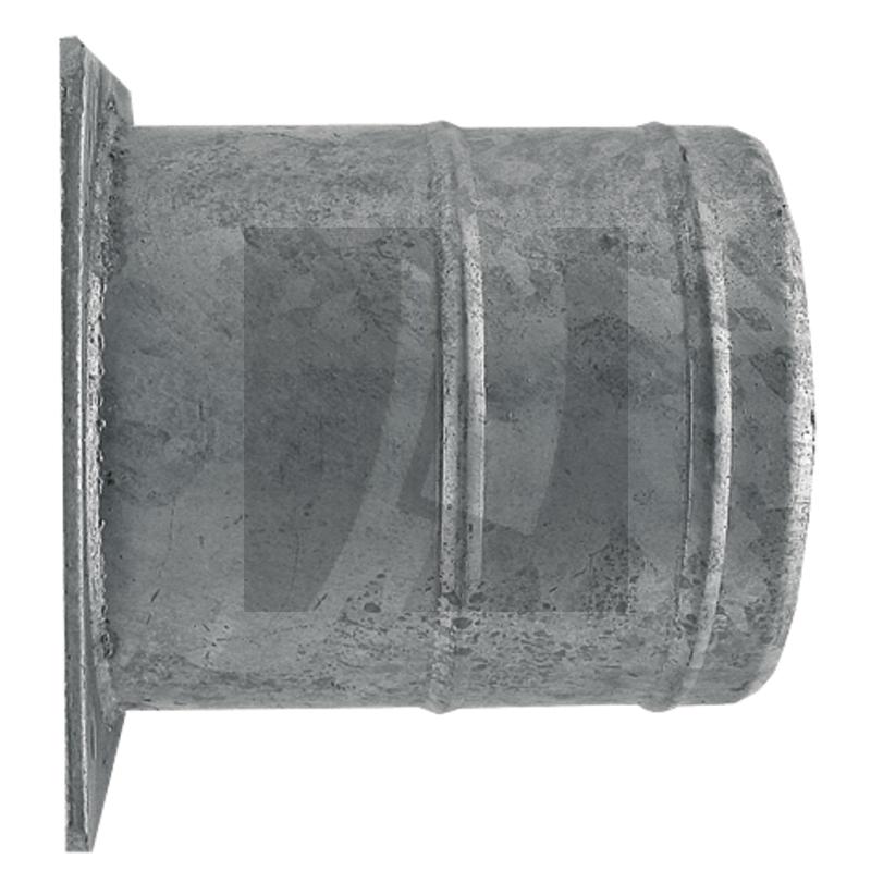 Stahlflansch 6" mit Schlauchtülle Ø152mm