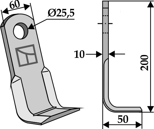 Winkelmesser 200x60 mm, passend für M.E.A.A.T, Nobili und mehr