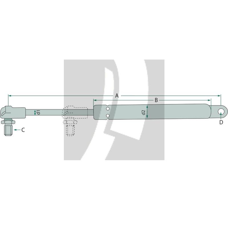 Gasdruckdämpfer 290 mm Gasdruckdämpfer 290 mm