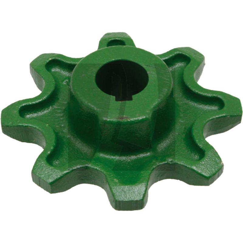 Kettenrad Oberteil Körnerelevator, 8 Zähne, innen Ø 25 mm John Deere