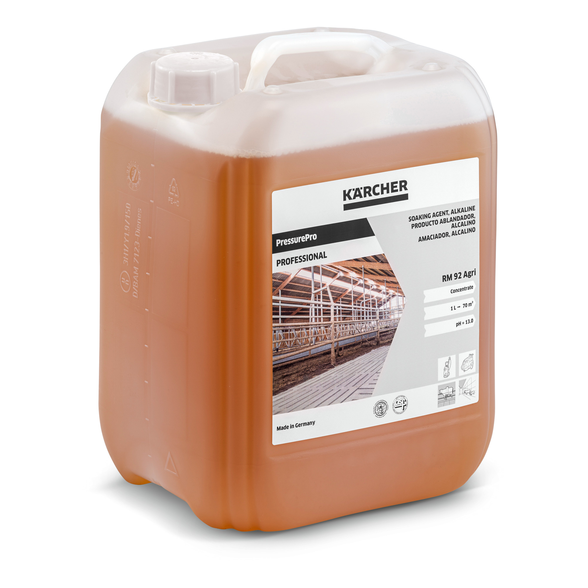 Kärcher Einweichmittel PressurPro RM 92 Agri, 10 Liter