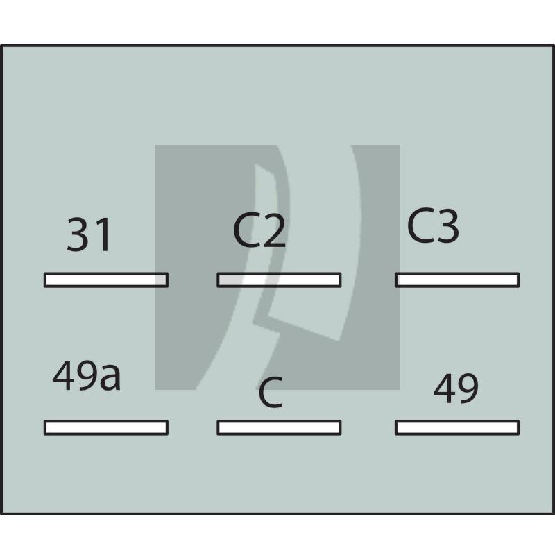 Blinkgeber / elektronisch 12 V, 6 Anschlüsse