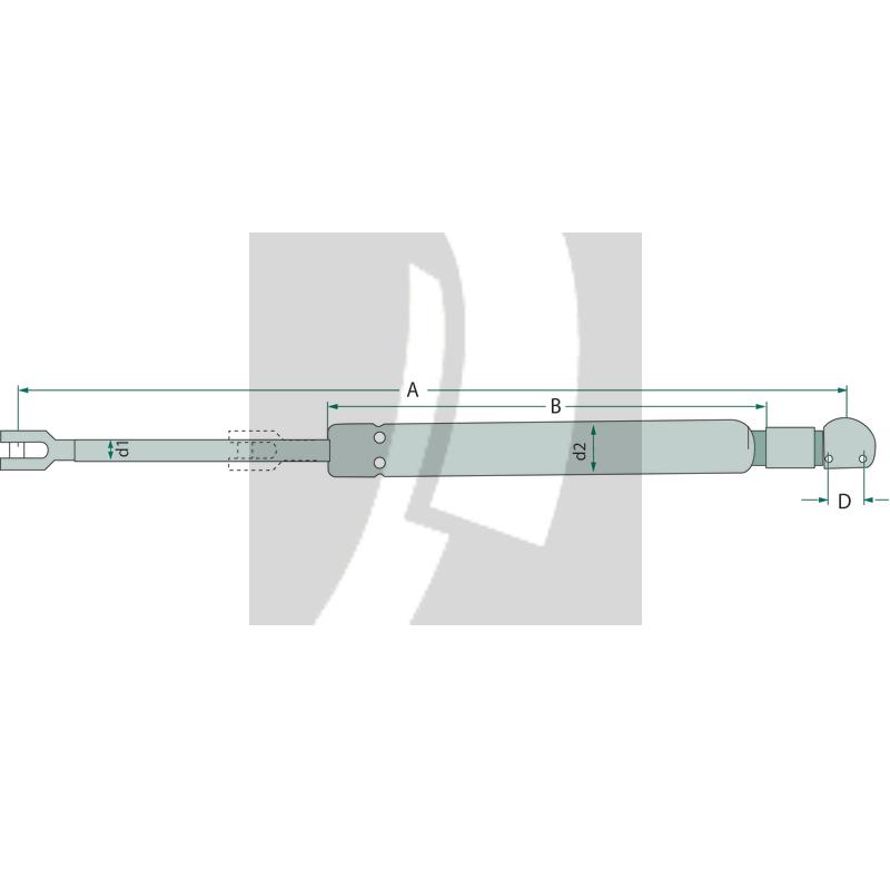 Stabilus Gasdruckdämpfer 355 mm 
