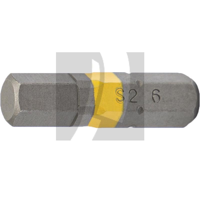 VPE10 1/4" Bit 25mm, Innensechskant 6 mm