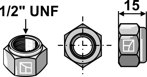 Selbstsichernder Mutter - 1/2''UNF Selbstsichernder Mutter - 1/2''UNF