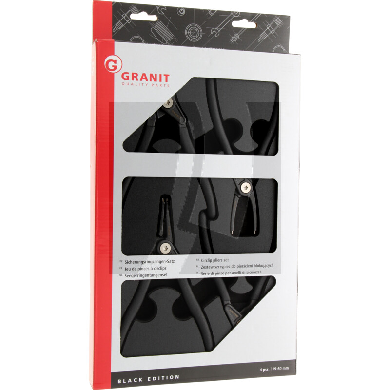 Sicherungsringzangen-Satz, 4-tlg.
