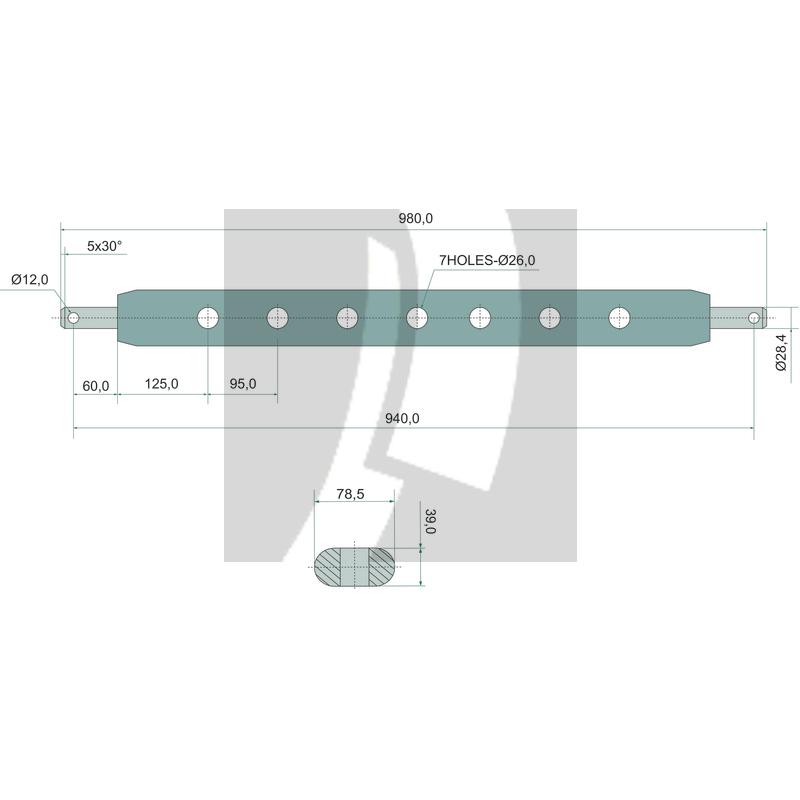 Ackerschiene 940 mm Ackerschiene 940 mm