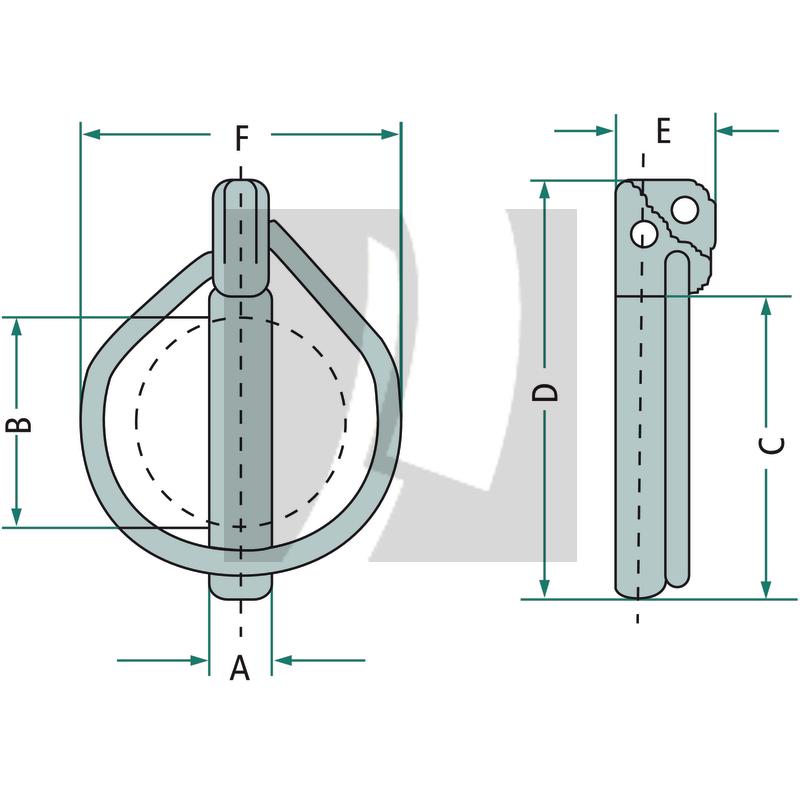 Rübig Klappstecker 10x100 verzinkt