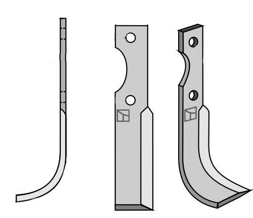 Fräsmesser 175x30mm, rechts, passend für Adriatica