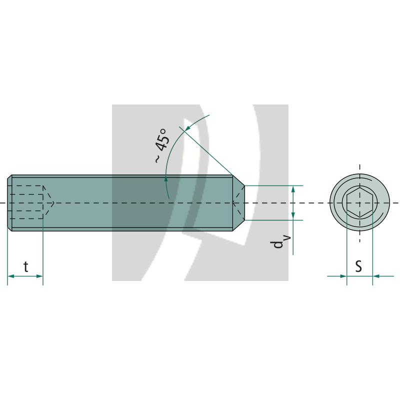 Gewindestift M10x30 DIN 916