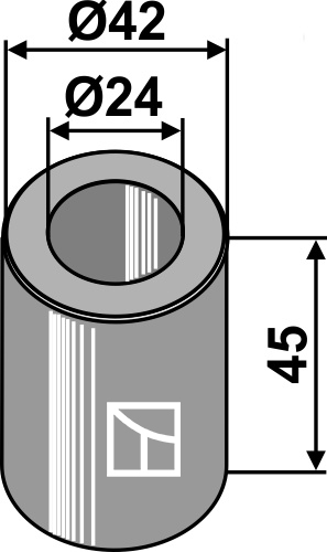 Pressbuchse 45x24x42, passend für Sauerburger
