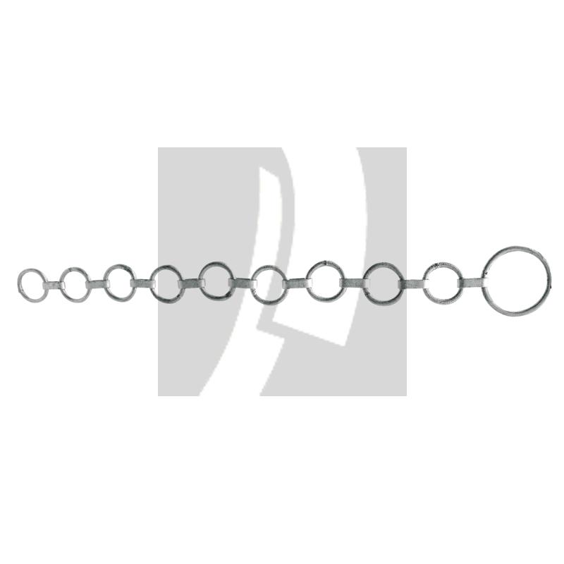 Flachgliederhalsband verzinkt 
