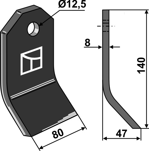 Schlegel 140x80 mm, passend für OMARV