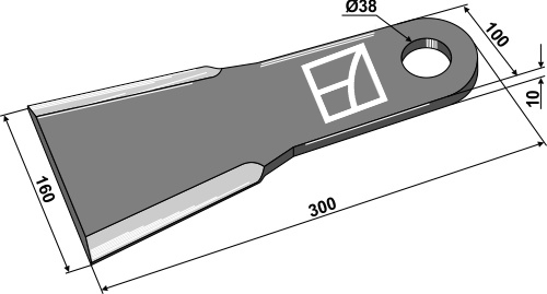 Messer 300 mm, passend für Spearhead