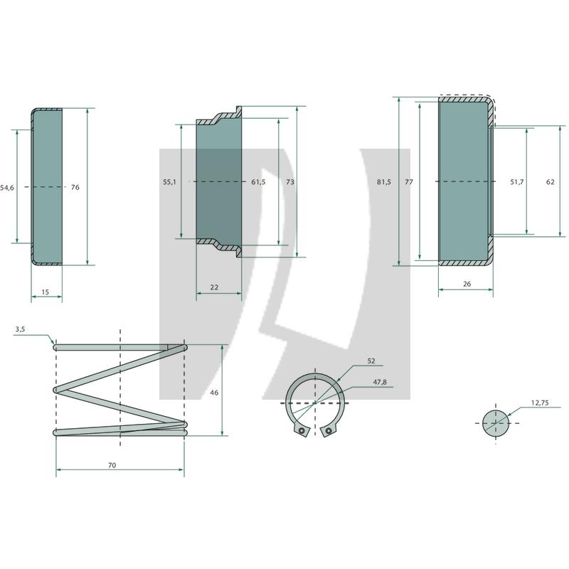 ROTARO Schnellverschluss QRCS1 1 3/8"