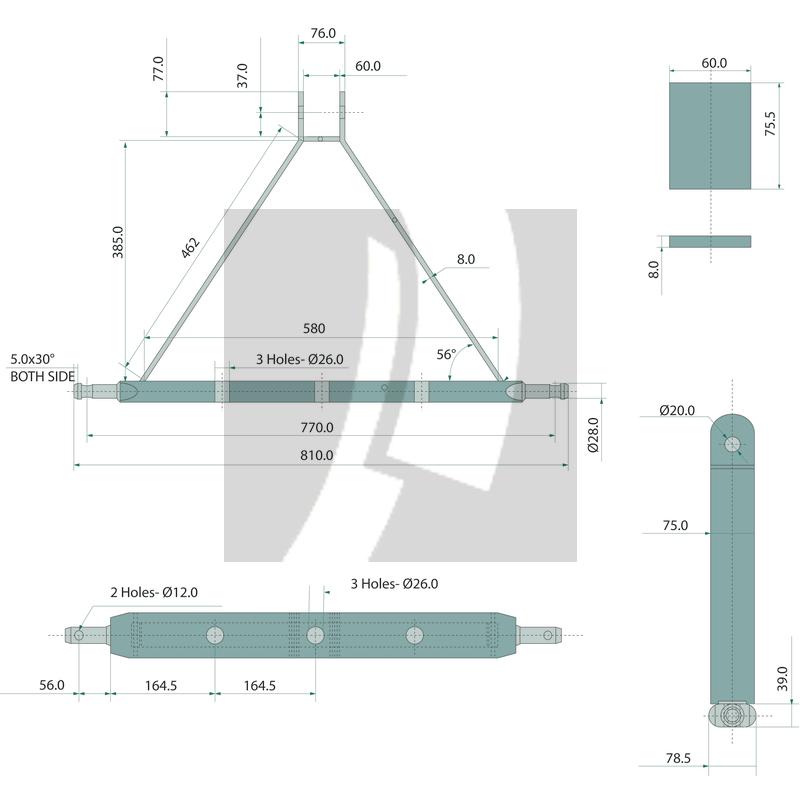 Ackerschiene 810 mm Ackerschiene 810 mm