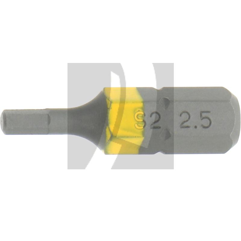 VPE10 1/4" Bit 25mm, Innensechskant 2,5
