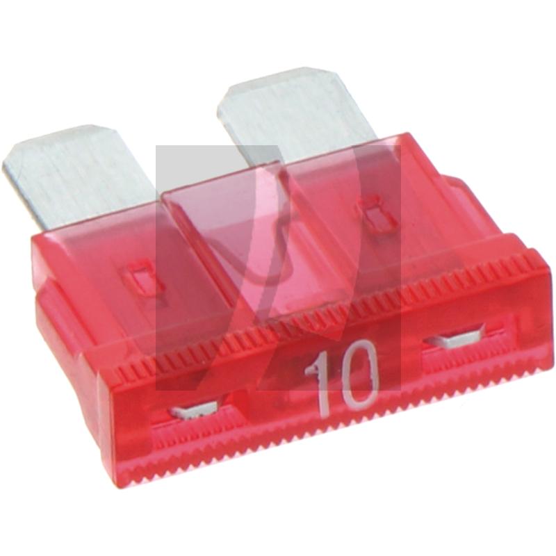 GRANIT Flachstecksicherungen, Standard, mit War 32 V max. max. / 10 A | rot | VPE 10