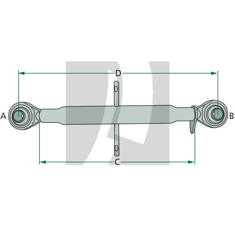 Mechanischer Oberlenker standard 370 / 515 mm Mechanischer Oberlenker standard 370 / 515 mm