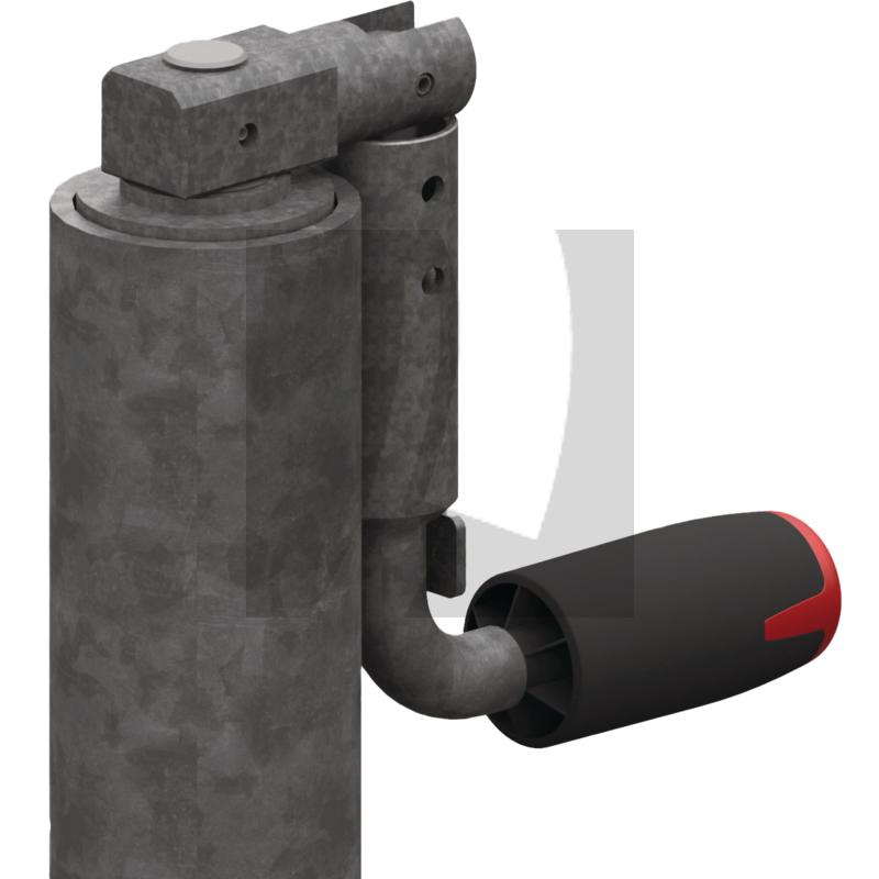 Stützrad mit Rad 260x65 vollautomatisch klappbar
