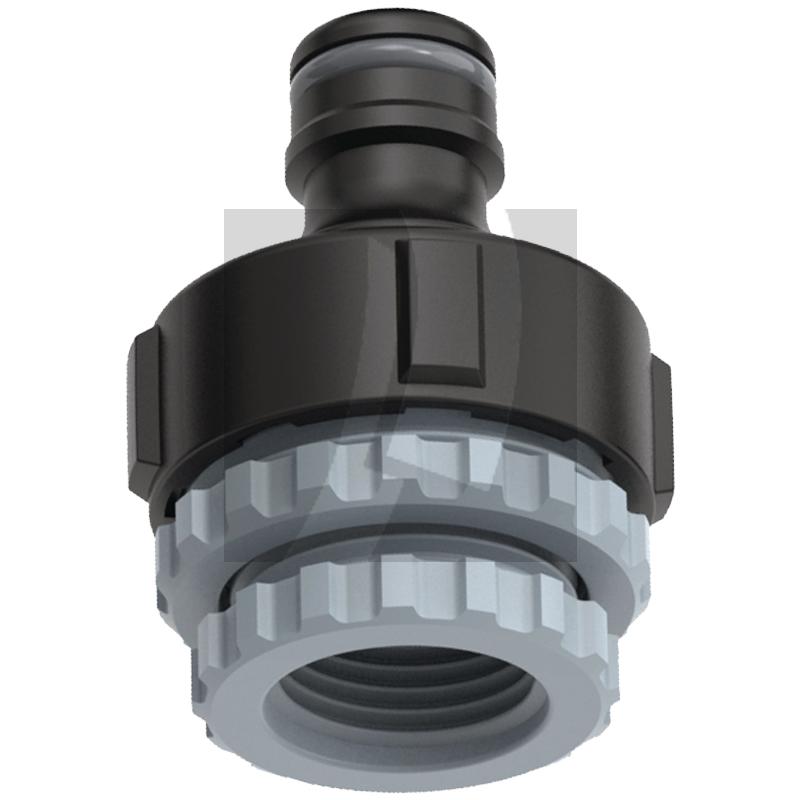GRANIT BLACK EDITION Hahnanschluss Outdoor 1" mit Reduzierstück auf 3/4" und 1/2"