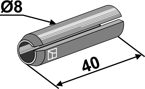 Spannstift - 8x40, passend für Mulag