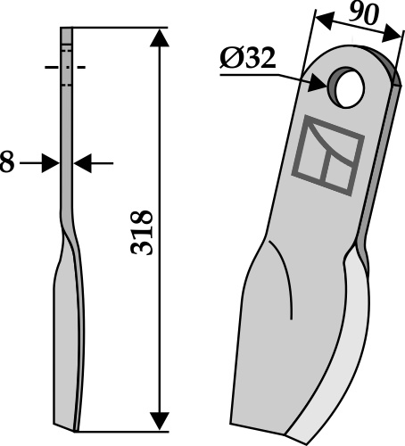 Schlegel 318x90 mm, passend für Howard
