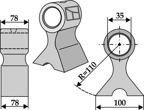 Hammerschlegel 78x78 mm, passend für Seppi und Nicolas