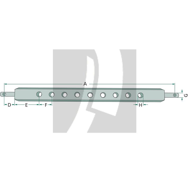 Ackerschiene 781 mm