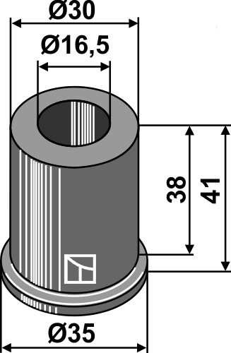 Buchse 35x41, passend für Breviglieri