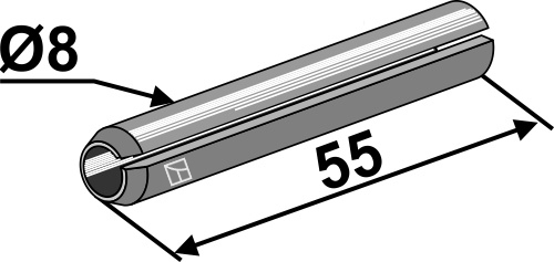Spannstift - Ø8x55