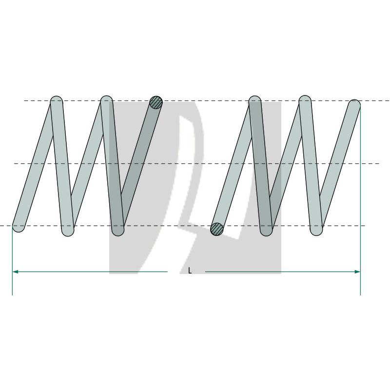 Druckfeder 21,8x28,2x3,2mm, L94,5mm Druckfeder 21,8x28,2x3,2mm, L94,5mm