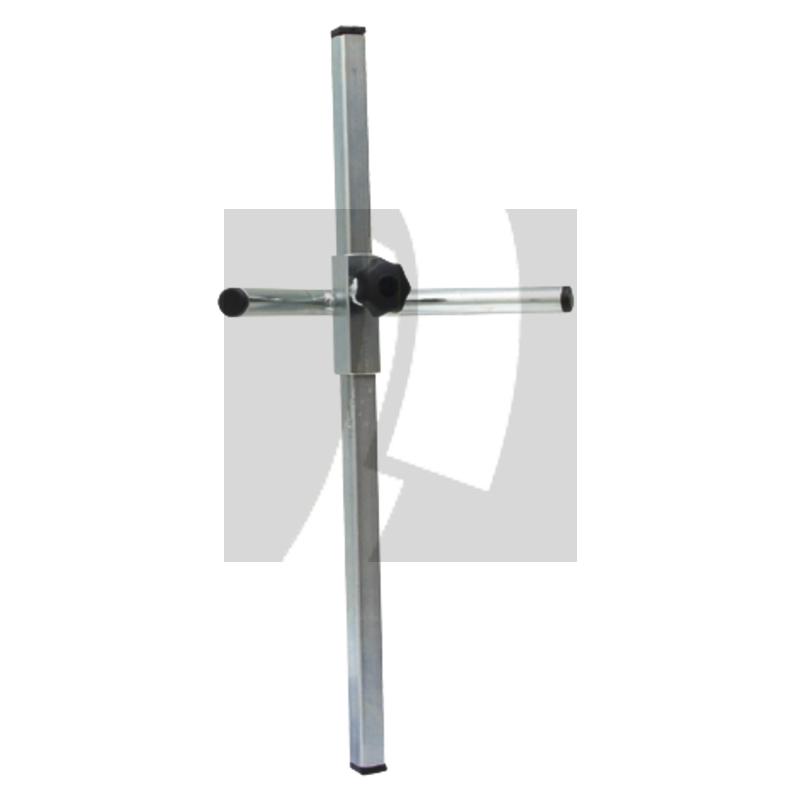 V-Spiegelhalter ohne Spiegel und Aufschraubhalter, Spiegelaufnahme Ø 18 mm 