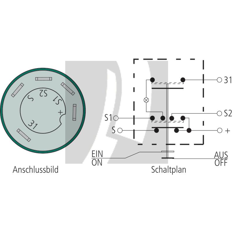 GRANIT Druckknopfschalter Beleuchtung (Fahrlicht)
