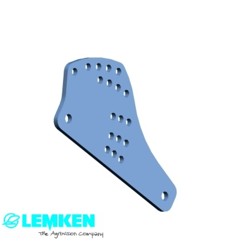 Verstellplatte 12x209x404,5 2xD20,1 18xD