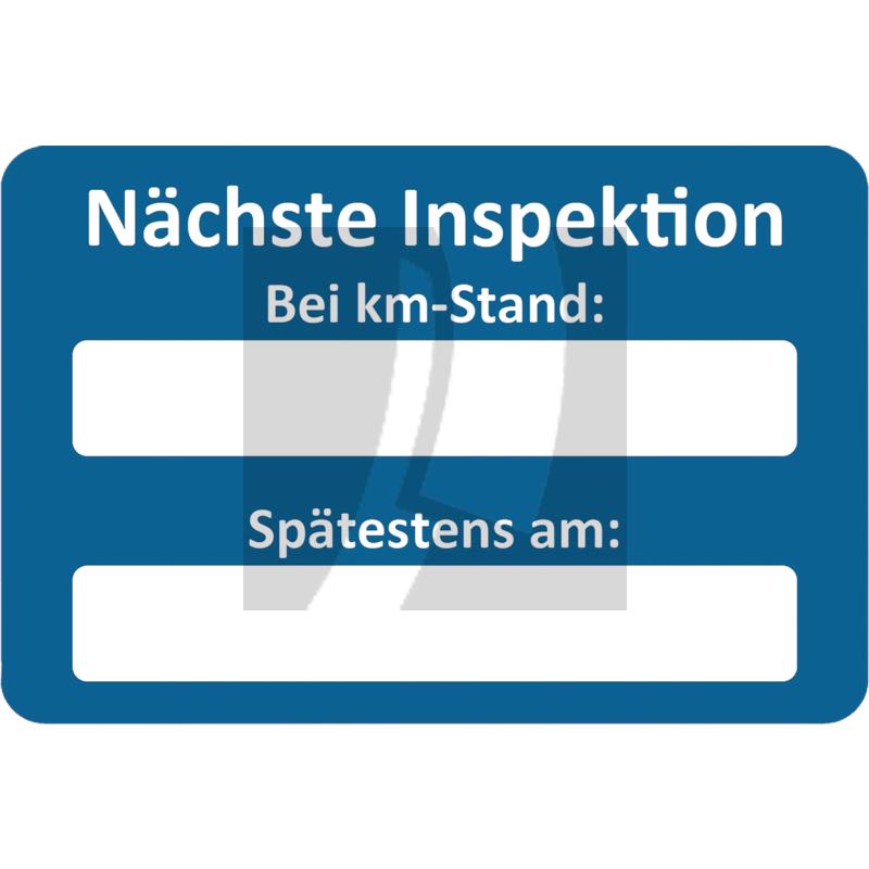 Aufkleber "Nächster Service"
