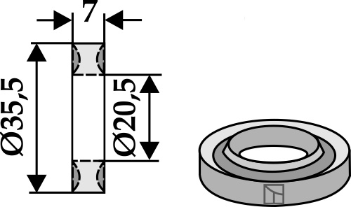 Sicherungsring  35,5x7x20,5, passend für Perfect und Tünnißen & Stocks