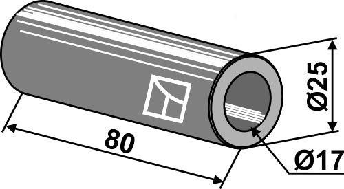 Buchse 80x17x25, passend für Lagarde