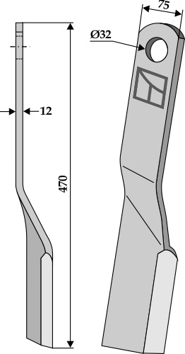 Schlegel 470x75 mm, passend für Howard