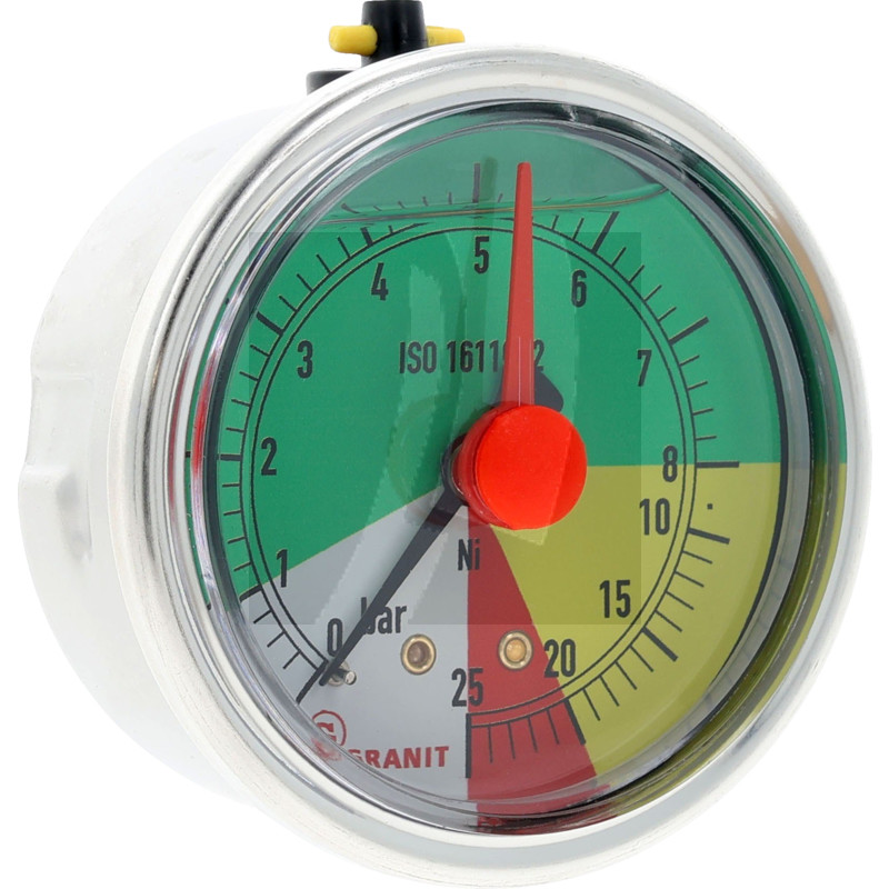 Manometer 0-8-25 bar rückseitig 1/4"