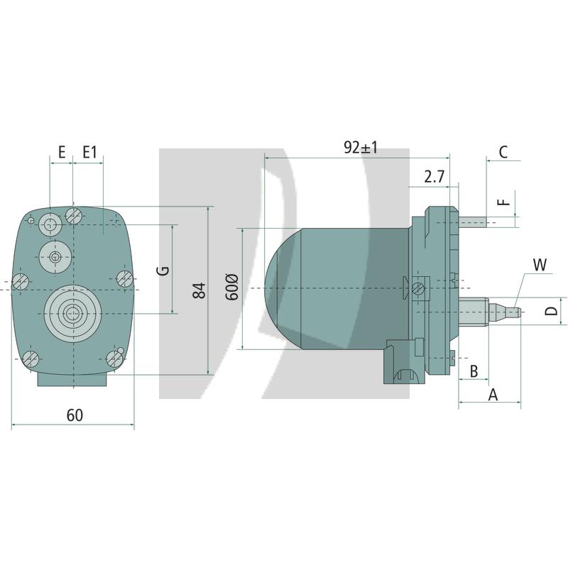 Wischermotor M14 x 1 mm